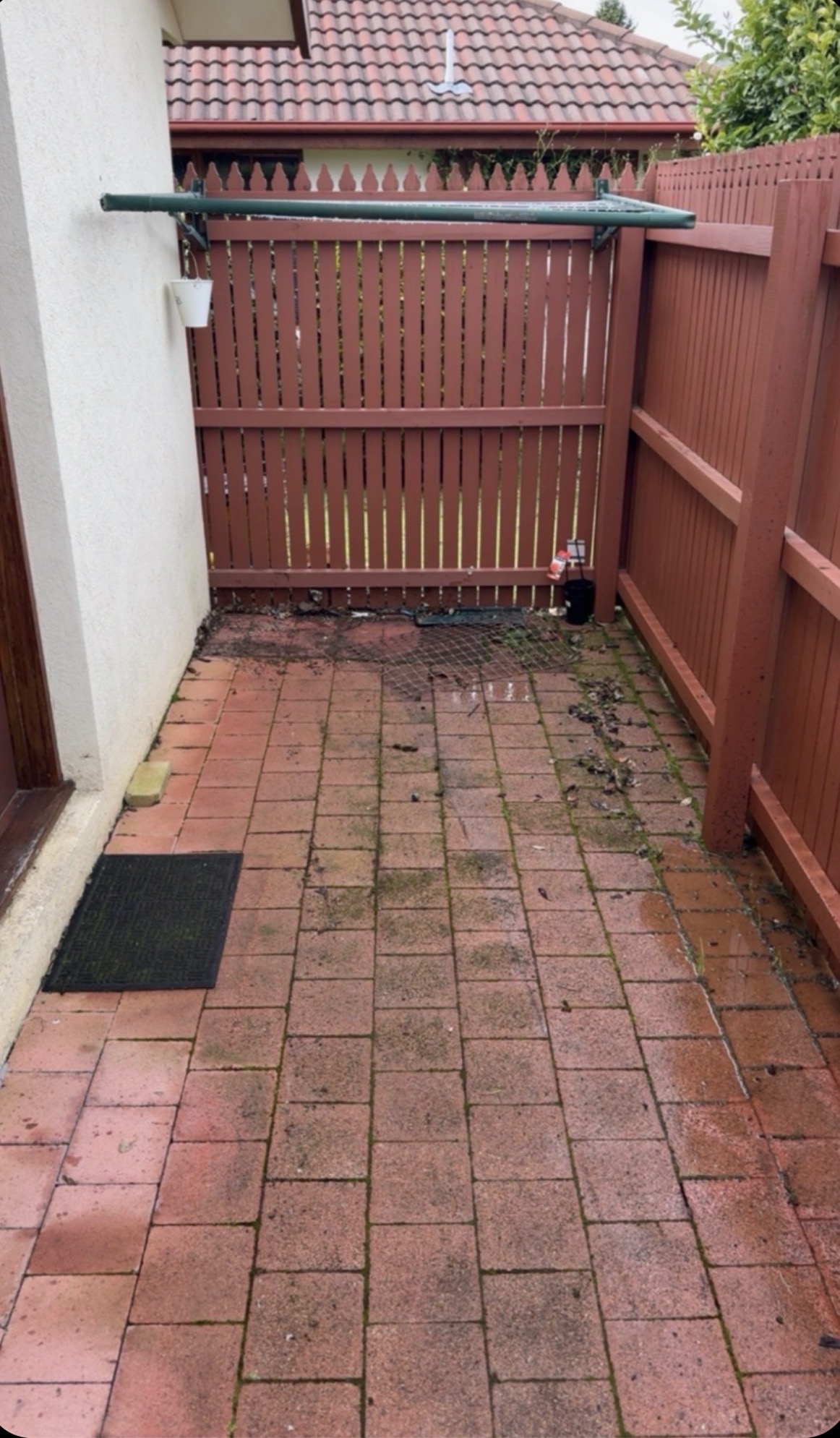 Brick Paver Restoration before — Launceston