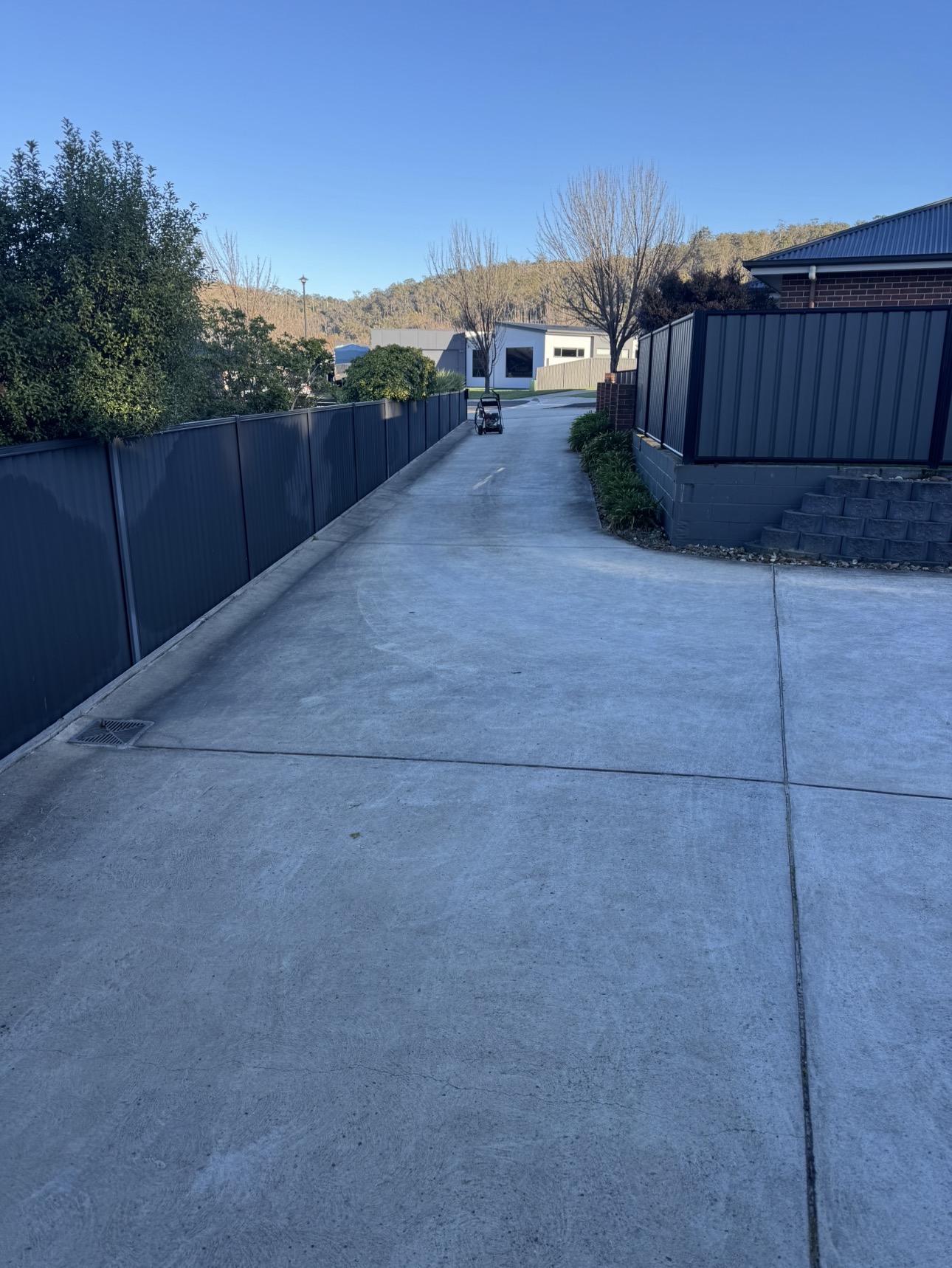 Driveway Cleaning before — Launceston